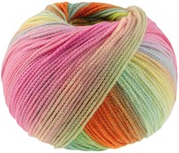 Lana Grossa Farfalla 0005 Apricot/Orange/Pink/Rosa/Pistazie/Hell-/Mint-/Seegrün/Hellgelb