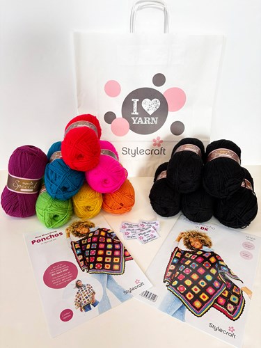 Stylecraft MAL Festival Poncho in DK Häkelpaket-3