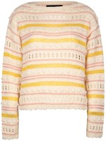 Strickanleitung Ecopuno Pulli Mustermix mit Noppenrand
