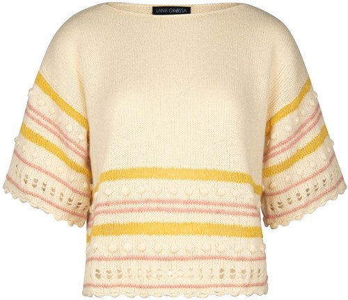 Breipatroon Ecopuno Gestreepte Noppen Shirt