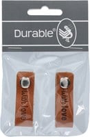 Durable Leder Label With Love (2 Stück) 004 Dark Brown