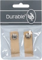 Durable Leder Label Blanco (2 Stück) 001 Light Brown