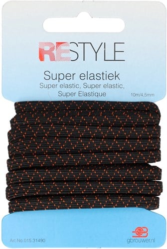 Restyle Standard Gummiband 10m/4,5mm schwarz