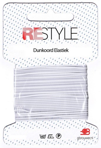 Restyle Rundgummiband 4m/1,4mm weiss