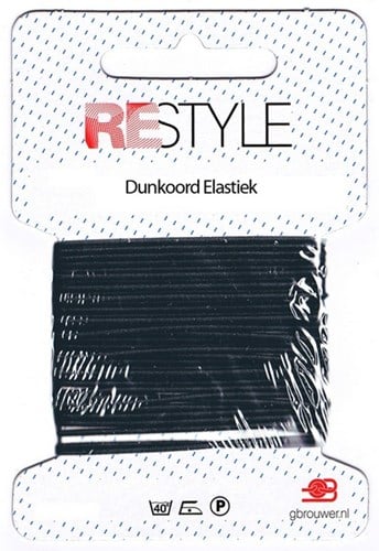 Restyle Rundgummiband 4m/1,4mm schwarz