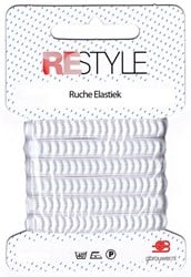 Restyle Rüschengummi 2m/10mm weiss