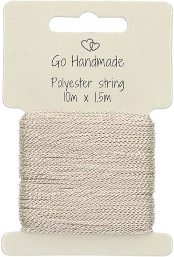 Go Handmade Polyester Kordel 2 Beige