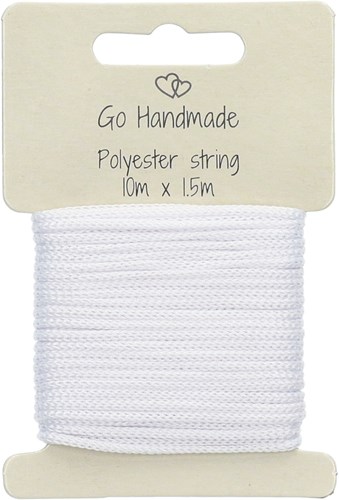 Go Handmade Polyester Korder 6 Weiß