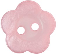 Milward Blumen Knopf Rosa 20mm (2 Stück)-2