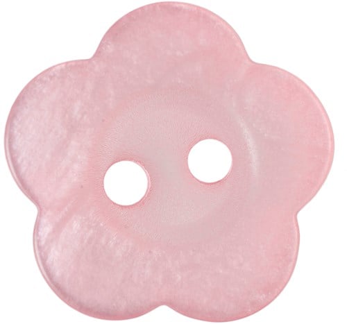 Milward Blumen Knopf Rosa 20mm (2 Stück)-2