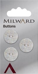 Milward Knopf mit Glitzer