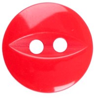 Milward Perlmutt Knopf Rot 13mm (8 Stück)-2