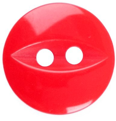Milward Perlmutt Knopf Rot 19mm (5 Stück)-2