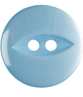 Milward Perlmutt Knopf Hellblau 16mm (6 Stück)-2