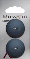 Milward Knopf Dunkelblau 27mm (2 Stück)