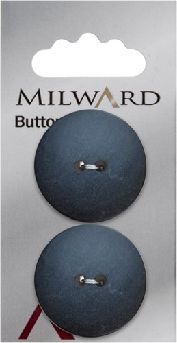 Milward Knopf Dunkelblau 27mm (2 Stück)
