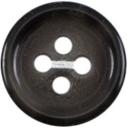 Milward Glanz Knopf Schwarz/Grau 15mm (4 Stück)-2