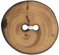 Milward Fantasieform Knopf Holz 25mm (2 Stück)-2