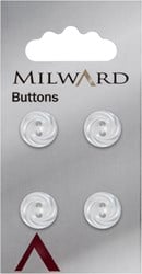 Milward Knopf mit Mustern Weiß