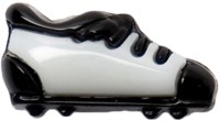 Milward Knopf Fußballschuh Schwarz/Weiß 15mm (3 Stück)-2