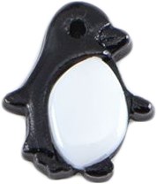 Milward Knopf Pinguin Schwarz/Weiß 16mm (3 Stück)-2