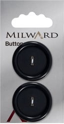 Milward Knopf Blau/Schwarz Erhöhter Rand