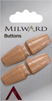 Milward Knopf Knebel Holz 45 mm (2 Stück)