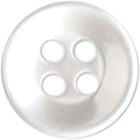 Milward Knopf Perlmutt Weiß mit Rand 10mm (8 Stück)-2