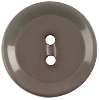Milward Knopf Glanz Grau 15mm (5 Stück)-2