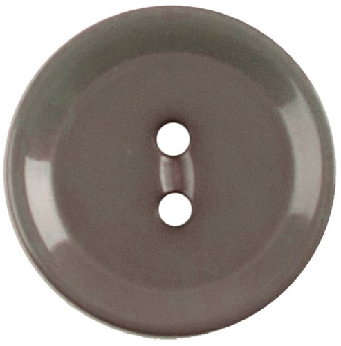 Milward Knopf Glanz Grau 15mm (5 Stück)-2