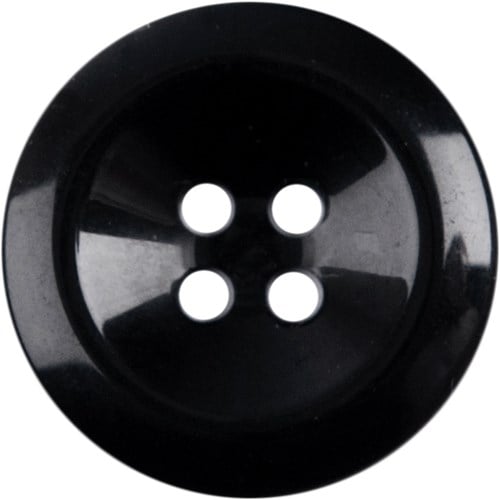 Milward Runder Knopf Schwarz 22mm (2 Stück)-2