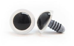 Plastik Sicherheitsaugen basic 002 Weiss 16mm