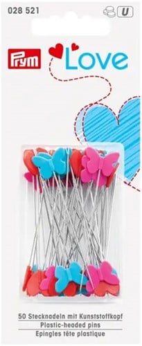Prym Love Stecknadeln mit Plastikkopf (50 Stück)