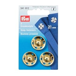 Prym Druckknöpfe zum Annähen Goldfarben
