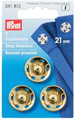 Prym Druckknöpfe zum Annähen Goldfarben