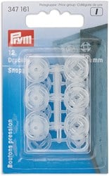Prym Druckknöpfe zum Annähen Rund Transparent