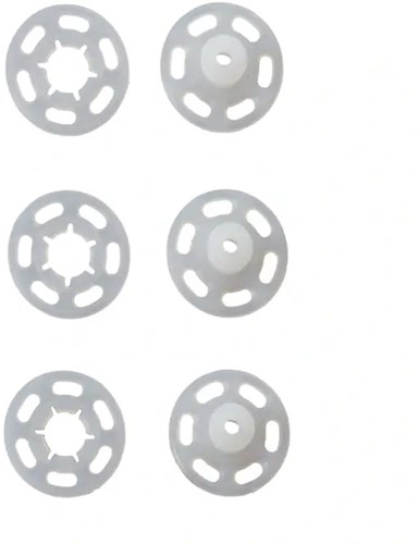 Prym Druckknöpfe zum Annähen Rund Transparent 15 mm-2