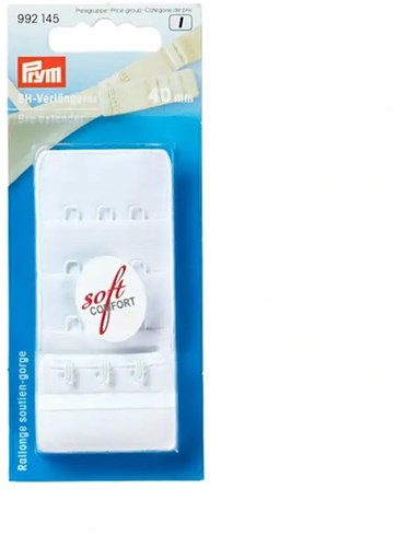 Prym BH Verlängerer 40 mm 3 x 3 Haken Weiß