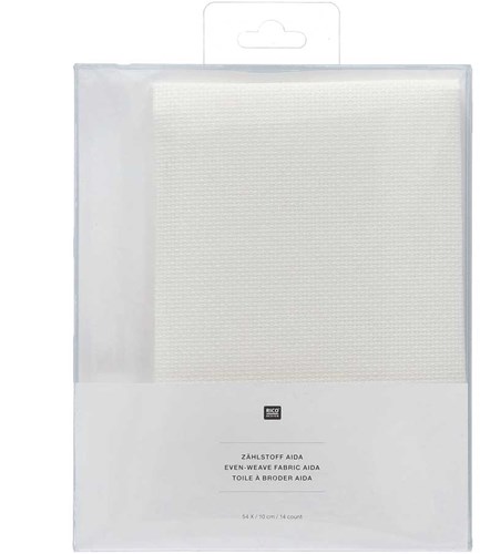 Rico SB Aida Stickstoff 40 x 40 cm 002 Off White