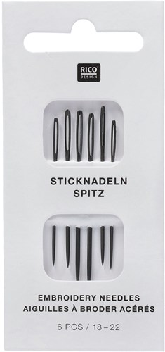 Rico Sticknadeln Nr. 18-22 (Stumpfe Spitze)