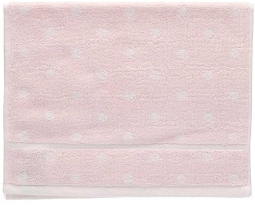 Rico Gästehandtuch zum Besticken 30 x 50 cm 007 Rosa/Weiß