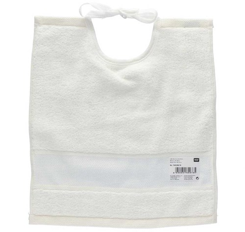 Rico Lätzchen zum Besticken 30 x 34 cm 001 Weiß