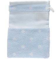 Rico Waschlappen zum Besticken 15 x 21 cm 006 Blau/Weiß