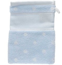 Rico Waschlappen zum Besticken 15 x 21 cm 006 Blau/Weiß