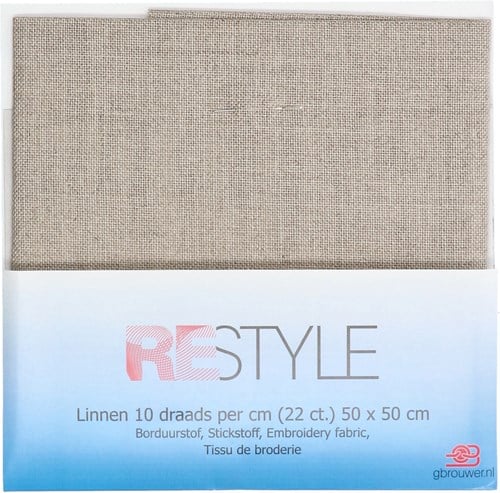 Restyle Stickstoff Leinen 10 fädig per cm (22 ct.) 886 Beige-2