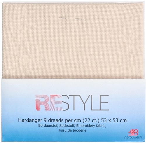 Restyle Stickstoff Hardanger 9 fädig per cm (22 ct.) 087 Beige-2