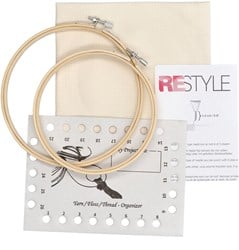 Restyle Set Punchneedlestoff Mönchstoff inkl. Stickringe
