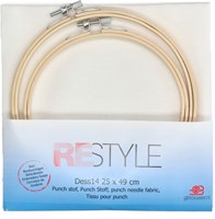 Restyle Set Punchneedlestoff Dess14 inkl. Stickringe-2