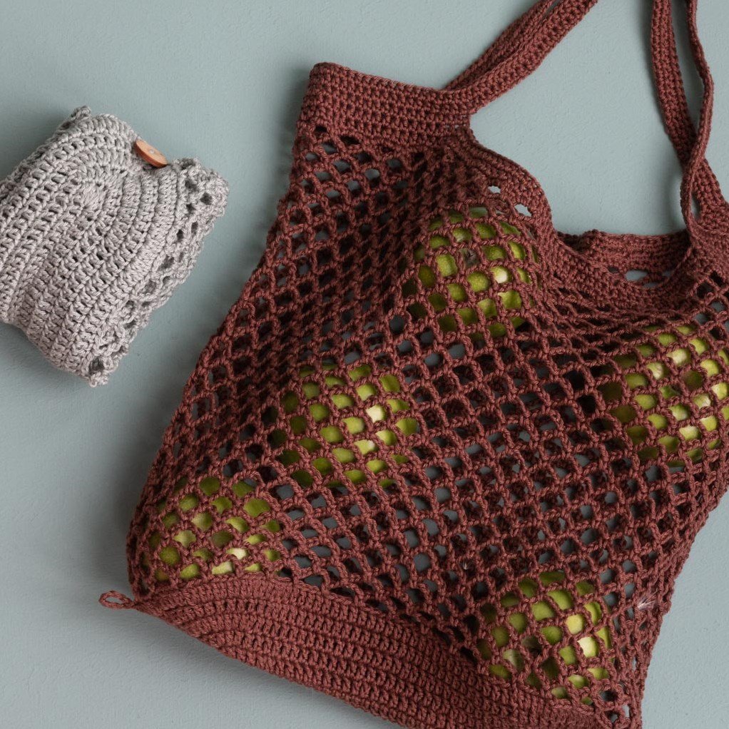 Hakelanleitung Yarn and Colors Foldable Net Bag Wollplatz