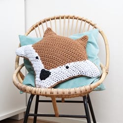 Häkelanleitung RibbonXL Foxy Füchslein Kissen